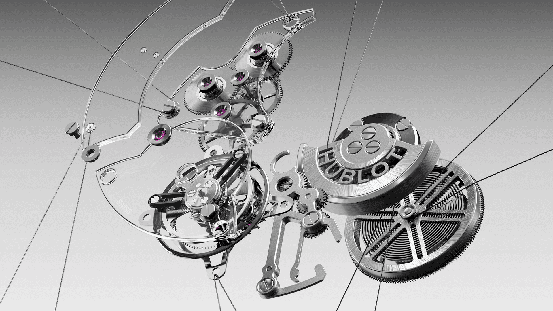 A glorious showcase of the finest details to introduce the Integrated Tourbillon Full Carbon, a masterful fusion of lightweight resilience by Hublot.